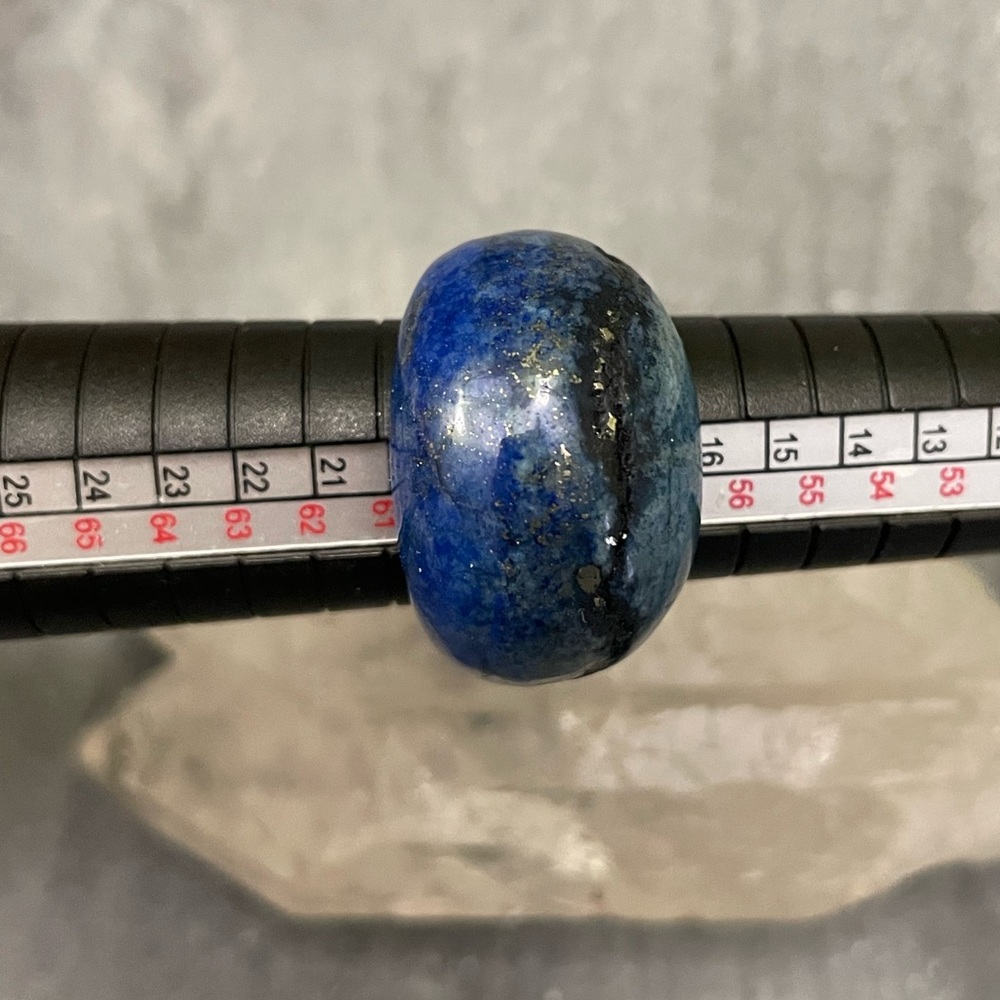 Large Lapis Lazuli Solid Blue Gemstone Statement … - image 6